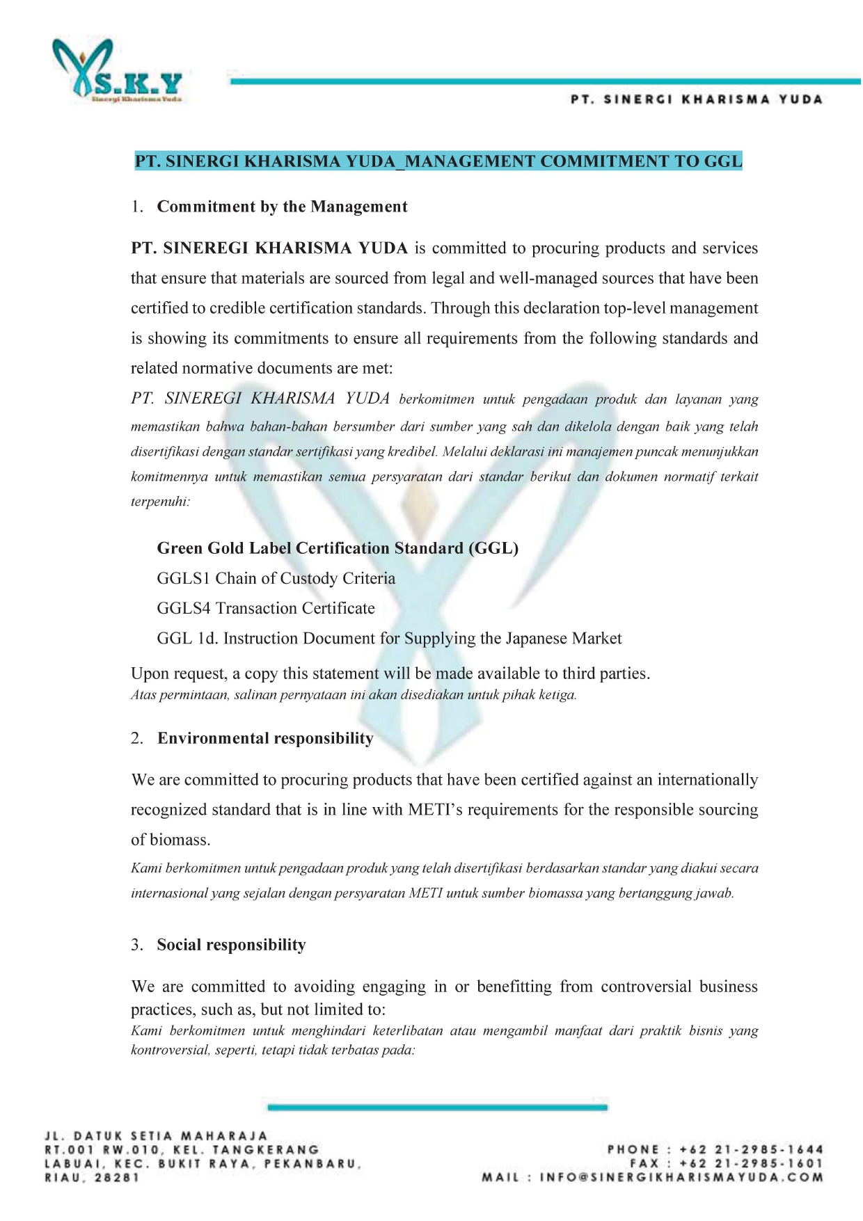 Certificate Document